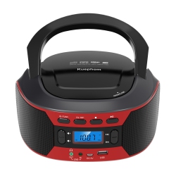 THE WAY CD Player Portable Boombox Home CD Music Player Fm Bluetooth Player Bread Maker Rca Interface Display - (Us Standard) In Black