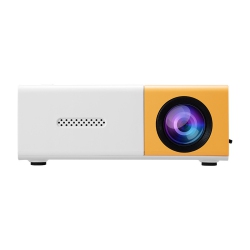 THE WAY New Micro Mini Projector Home HD 1080Pled Portable Projector Mobile Phone Same Screen - White In Yellow