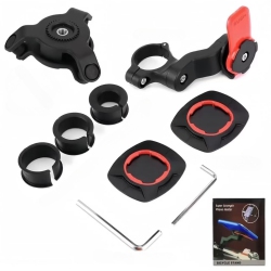 MYACUC Motorcycle Handlebar Mount Pro for Iphone, Samsung Galaxy And Pixel Smartphone, Handlebar Mount 360° Rotatable Mobile Bike Mount