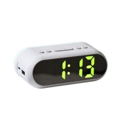 THE WAY Multifunctional USB Charging Book Clock RGB Luminous Smart Clock Voice-Controlled Induction Electronic Clock