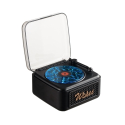 THE WAY Popular Noise Retro Noise Bluetooth Speaker Wireless Small High-Quality Vinyl Record Speaker Bluetooth 5.4-Voice Prompts, Money Collection