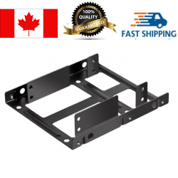 EGALAXY (Dual HDD Support) 2.5" to 3.5" Hard Drive Bracket Mounting Kit, Metal, Support Up to 2 Hard Drives