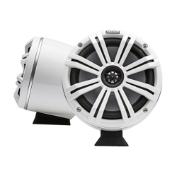 KICKER 46Kmfc8W 8" Loaded Flat-Mount Marine Tower Speakers - In White