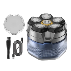 MYACUC Men Electric Shaver 6D Magnetic Head Shaver for Bald Men Shaving Rotary Shaver Grooming Waterproof Wet And Dry