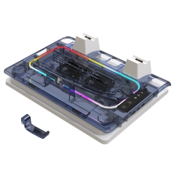 THE WAY Ps5 Ultra-Thin Cooling Dock Ps5 Protal Handheld Game Controller Charging Stand Stand Accessory Ps5 Charging Dock Controller, Ps5 Stand And