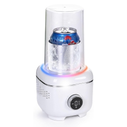 MYACUC 2 In 1 Smart Cooling Cup for Drinks, Cup Cooler And Warmer for Desktop, Small Can Cooler, Fast Cooling & Heating Cup for Coffee Milk Beer Chiller