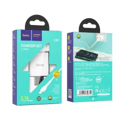 HOCO C89 Us Light Road Dual Port USB Wall Home Charger Power Adapter