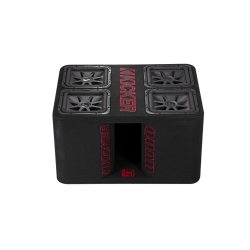 KICKER 47Ql7R122 12" Quad L7R 2-Ohm Subwoofer Enclosure