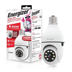 ENERGIZER Smart Wifi 1080P Bulb Socket Pan Tilt Camera