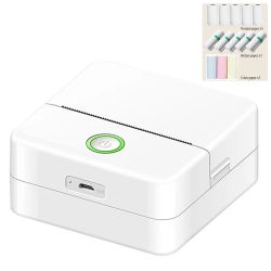 MYACUC Mini Pocket Sticker Printer Bluetooth Wireless Connection Portable Sticker Maker for Learning, Note, Journal, Diy, Work