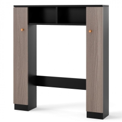 SLICKBLUE Freestanding Over Toilet Storage With 2 Open Cubes And 4 Adjustable Shelves