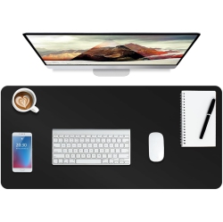 OECECA B Leather Desk Pad Protector, Non-Slip Mouse Pad, Laptop Desk Pad, Office Mouse Mat, Waterproof Leather Desk Blotter, Desk Writing Pad for Office