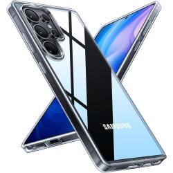 HLD Shockproof Samsung Galaxy S25 Ultra Case, Non-Yellowing 12Ft Military-Grade Protection Transparent Slim Case for Samsung S25 Ultra Case, Diamond