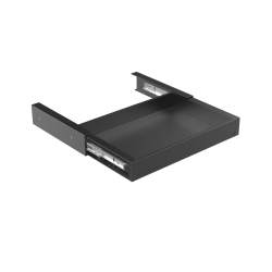 UPLITE Under Desk Storage Drawer – Ultra Slim Pull-Out Organizer for Regular Or Sit-Stand Standing Desks (16.5” X 10.6”) In Black