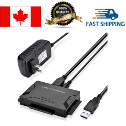 EGALAXY USB 3.0 to 3.5 Inch & 2.5 Inch SATA/ide Hard Drive Converter External Adapter Kit