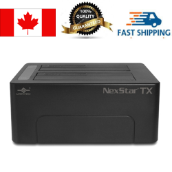 VANTEC Nst-D428S3-Bk Dual Bay 2.5 Inch & 3.5 Inch USB3.0 Hard Drive Dock Stataion