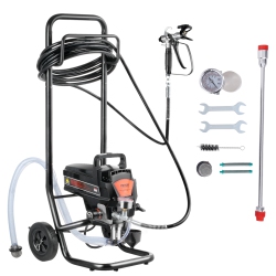 VEVOR 950W Stand Airless Paint Sprayer, 3000Psi High Efficiency Airless Sprayer \w Cart, for Home Interior And Exterior Furniture And Fences, Fine