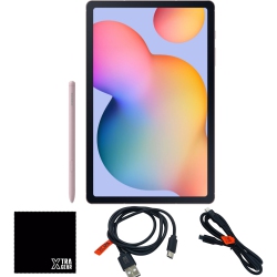 SAMSUNG Galaxy Tab S6 Lite 10.4" 64GB Android Tablet, 4GB Ram, Included USB-C to C Cable, USB-C to A Cable, Cleaning Cloth In Pink