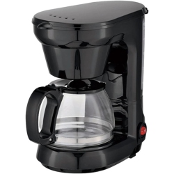 CHSSHA00 6-Cup Coffee Maker, Automatic Espresso Machine, No Coffee Pods Required And Stainless Steel In Black