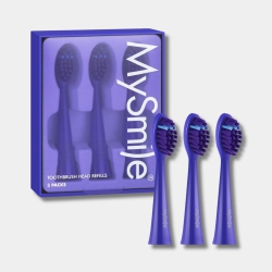 MYSMILE Dy156 Replacement Heads (3 Heads, Blue)