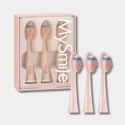 MYSMILE Dy156 Replacement Heads (3 Heads, Pink)