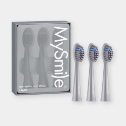 MYSMILE Dy156 Replacement Heads (3 Heads, Gray)
