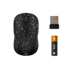 LOGITECH Refurbished (Good) M317C Wireless Mouse 2.4Ghz 1000 Dpi Optical Tracking USB Receiver PC / Mac- Speckles