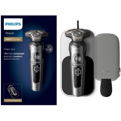 PHILIPS Electric Shaver Series 9000 Prestige, Wet & Dry With Skiniq Technology & Hydro Skinglide Coating Grey, Sp9871/13 In Black