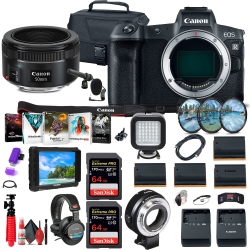 CANON Eos R Mirrorless Digital Camera (3075C002) + 4K Monitor Ultimate Bundle