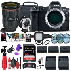 CANON Eos R Mirrorless Digital Camera (3075C002) + Ef 24-70MM Graphic Bundle