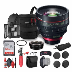 CANON Cn-E 20MM T1.5 L F Cinema Lens (Ef Mount) + Mount Adapter Ef-Eos R + More Bundle