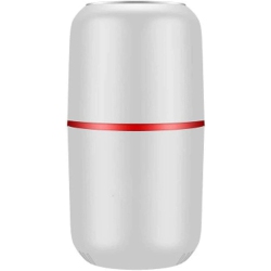 CHSSHA00 Electric Coffee Grinder With Safe And Durable 304 Stainless Steel Blades, 40G, Small Coffee Bean Grinder, White