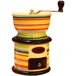 CHSSHA00 Vintage Manual Coffee Grinder Ceramic Manual Coffee Grinder Manual Ceramic Grinder Crank Grinder Compact Size Perfect for Your Home, Office