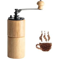 CHSSHA00 Manual Coffee Grinder Grinder Conical Coffe Bean Miller Manual Coffee Milling Machine Portable Wooden Grinders Light Color