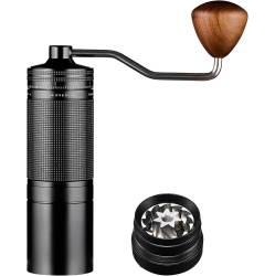 CHSSHA00 Manual Hand Coffee Grinder \w 7 Star Stainless Steel Burr for French Press, Mocha, Espresso, External Adjustable Design, Three Bearing