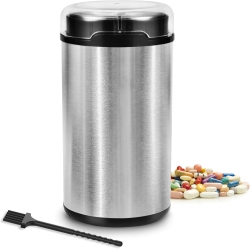 CHSSHA00 Electric Pill Crusher Grinder – Pulverize Small & Large Medication And Vitamin Tablets to Fine Powder, Ideal for Multiple Pills, Easy Use