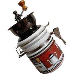 CHSSHA00 Antique Wooden Coffee Grinder Portable Manual Design Coffee Grinder for Easy Use In Kitchen Or Camping