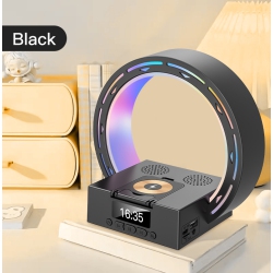 THE WAY Wireless Charging Bluetooth Audio Music Bedside Lamp Table Lamp Small Speaker Creative Wireless Charging Alarm Clock Bedroom Wake-Up Light -