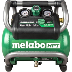METABO HPt 36V Multivolt Cordless Air Compressor | Tool Only, No Battery | Brushless Motor | 135 Max Psi | 2-Gallon Capacity | 27.3 Lbs. | Optional