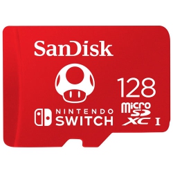 NINTENDO Refurbished (Good) Sandisk 128GB 100Mb/s Microsdxc Memory Card for Switch Sdsqxao-128G-Cnczn