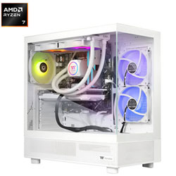 Thermaltake LCGS View Gaming PC (AMD Ryzen 7 7800X3D/32GB RAM/1TB SSD/RX 9060 XT) - Eng - Only at Best Buy