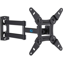 TV Monitor Wall Mount Bracket Articulating Arms Swivels Tilts Extension Rotation for Most 13-42 Inch LED LCD Flat Curved Screen TVs & Monitors, Max VESA 200x200mm up to 44lbs