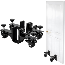 2 Packs Door Panel Moving Cart - Heavy Duty Board Dolly \w Rolling Wheels, Door Board Lifter Cart for Commercial Use, Door Installation Tool Kit for Easy Door Slab Transportation