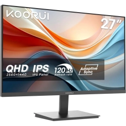 KOORUI 27" 2560 X 1440 (2K) 120 Hz Ips Gaming Monitor 1 Ms 99% Srgb Flat Panel E2721H