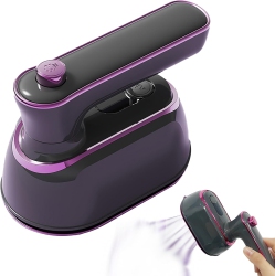 CHSSHA00 Mini Steam Iron, 1150 W Foldable Portable Travel Iron, Ceramic Non-Stick Soleplate, 20 Seconds Quick Heating, Small Iron Steam for Home And