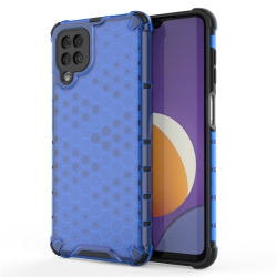 THE WAY Suitable for Samsung S24 Ultra Transparent Anti-Fall Mobile Phone Case Creative Honeycomb Protective Cover, Tpu+PC Material-Transparent