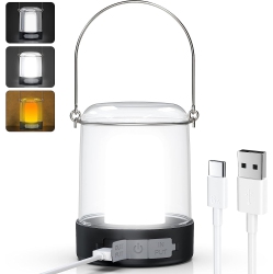 CHSSHA00 Outdoor USB Charging Flame Camping Light Three-Mode Switch Portable Camping Atmosphere Light Tent Light