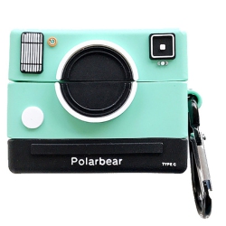 GREEN SCENIC Suitable for Airpods 1/2 Earphone Case Silicone Keychain Design Protective Case Silicone Protective Cover Cute Protective Cover