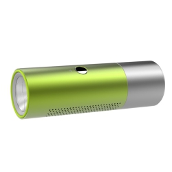 THE WAY Bt201 Small Steel Gun Flashlight Bluetooth Speaker Supports Card Insertion, Outdoor Waterproof Portable Music Call, Metal Small Speaker