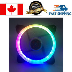 EGALAXY 200X200X25MM Multi-Color Led Light Fan (Case)